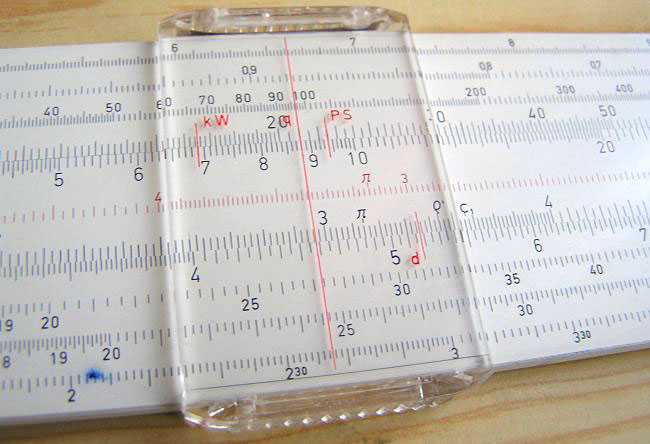 Slide rule - rulers with logarithmic scales