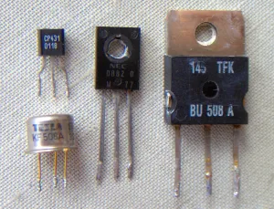 Transistors replacing vacuum tubes